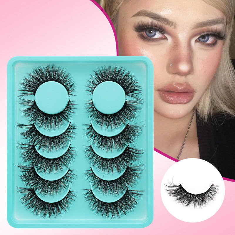 Classic Volume Eyelashes 100pcs 6 Pairs of Premium Short False Eyelashes for Lifting Eyes, Offering Thick and Authentically Natural Lashes