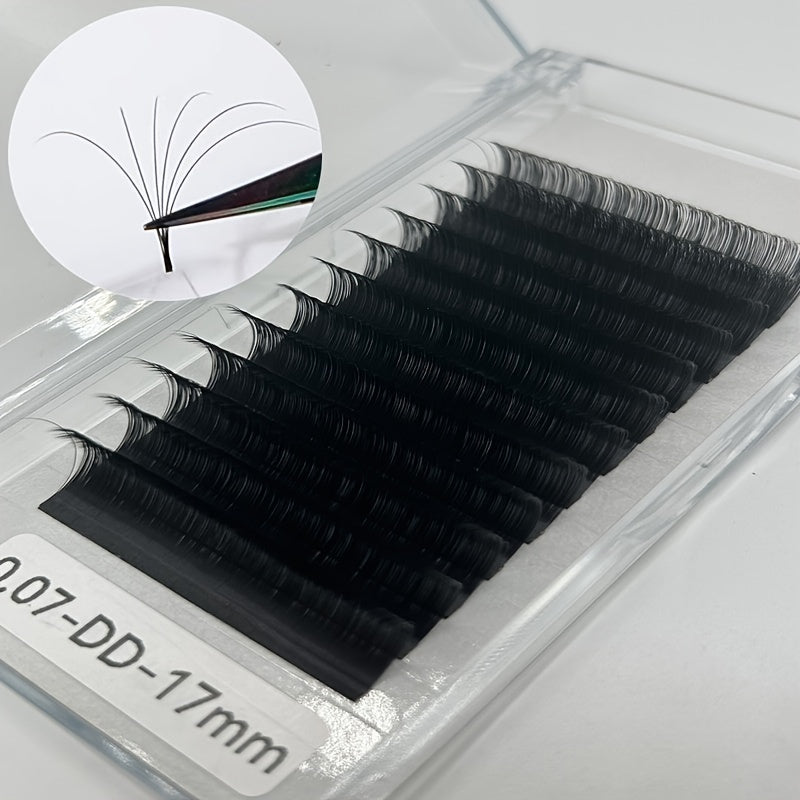 W Pre-Made Eyelashes 8mm-18mm Reusable Mink Lashes, Volume & Volume+ Lashes, 10-18mm, Handmade Lash Extensions for Salon Use,Comfortable.