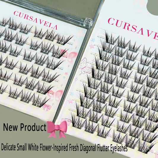 Individual DIY Lashes Fresh Diagonal - flying Fox - style False Eyelashes | Natural Simulation, Transparent Curl, Enlarge Eyes