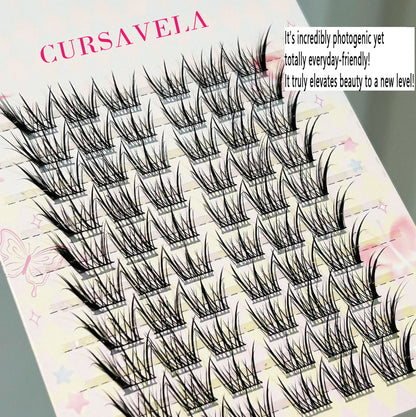 Individual DIY Lashes Fresh Diagonal - flying Fox - style False Eyelashes | Natural Simulation, Transparent Curl, Enlarge Eyes