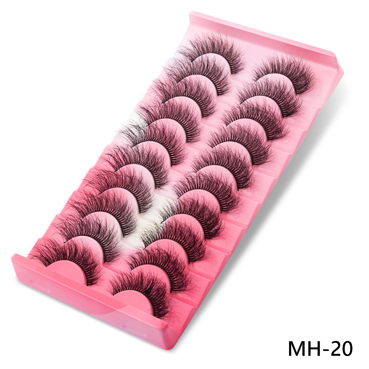 10 Pairs 3D Mink Eyelashes - Exquisitely Fluffy, Ultra Soft, Delicately Wispy, Utterly Natural, Stylish Cross Eyelash Extension, Highly Reusable, False Lashes Ideal for Makeup.