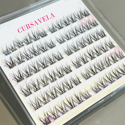 Individual DIY lashes Oxygen-like Natural False Lashes! Clear, Breathable, and Perfectly Separated False Lashes