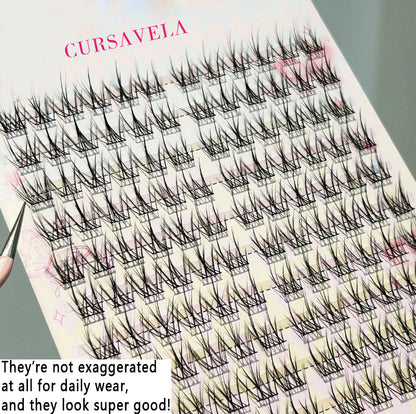 Individual DIY lashes Oxygen-like Natural False Lashes! Clear, Breathable, and Perfectly Separated False Lashes