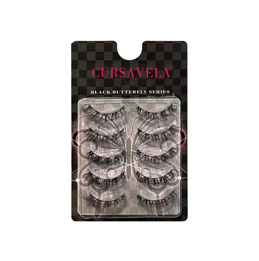 Classic Volume Eyelashes Fluffy Barbie Mixed-Race False Eyelashes | One-Piece Curled Design, Stunning for Photos and Daily Wear