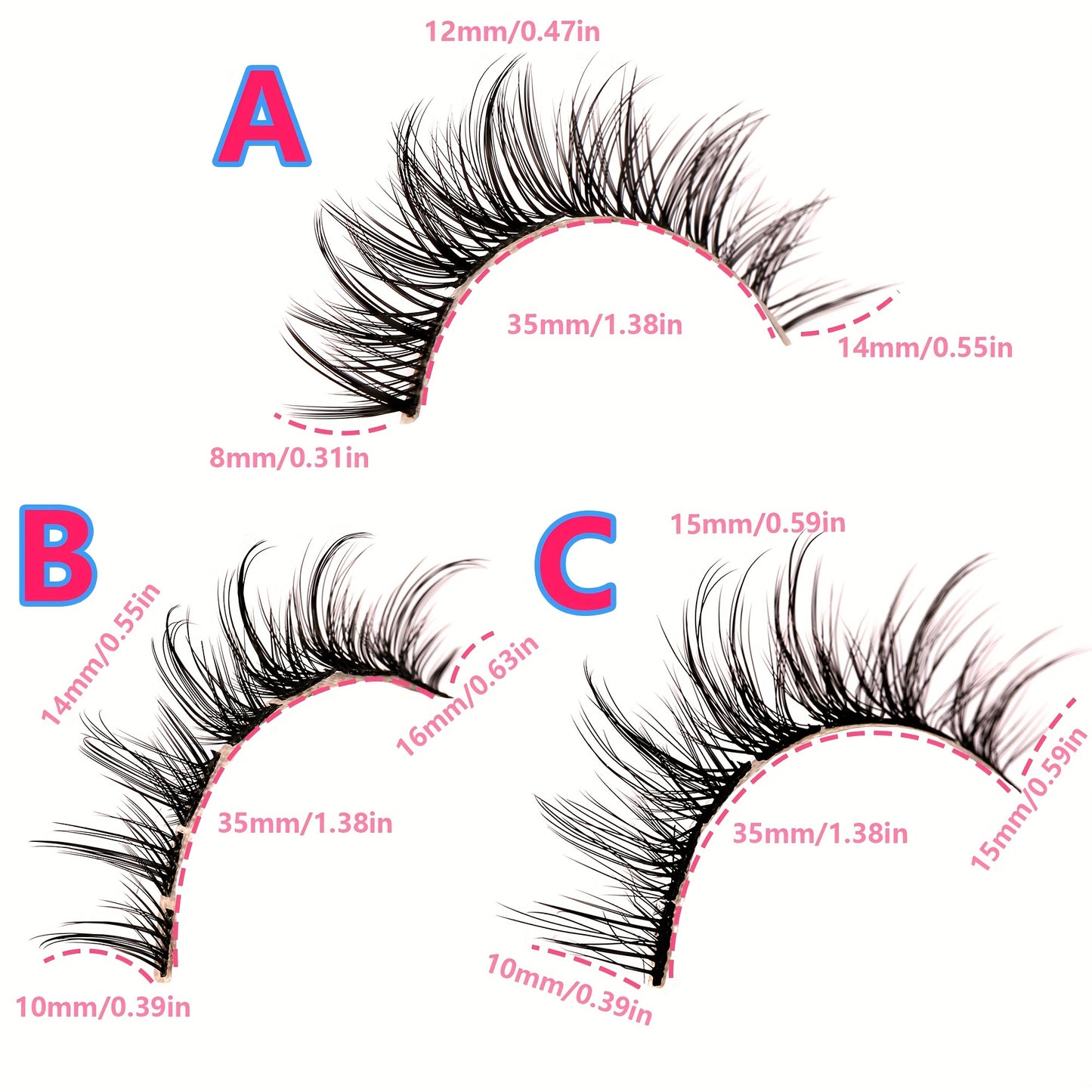 Individual Cluster DIY lashes 64-112 Clusters of 0.07mm Japanese Anime Cosplay Lash Kit – Individual Faux Mink Lash Extension Clusters for a Fluffy, Moist Manga Look