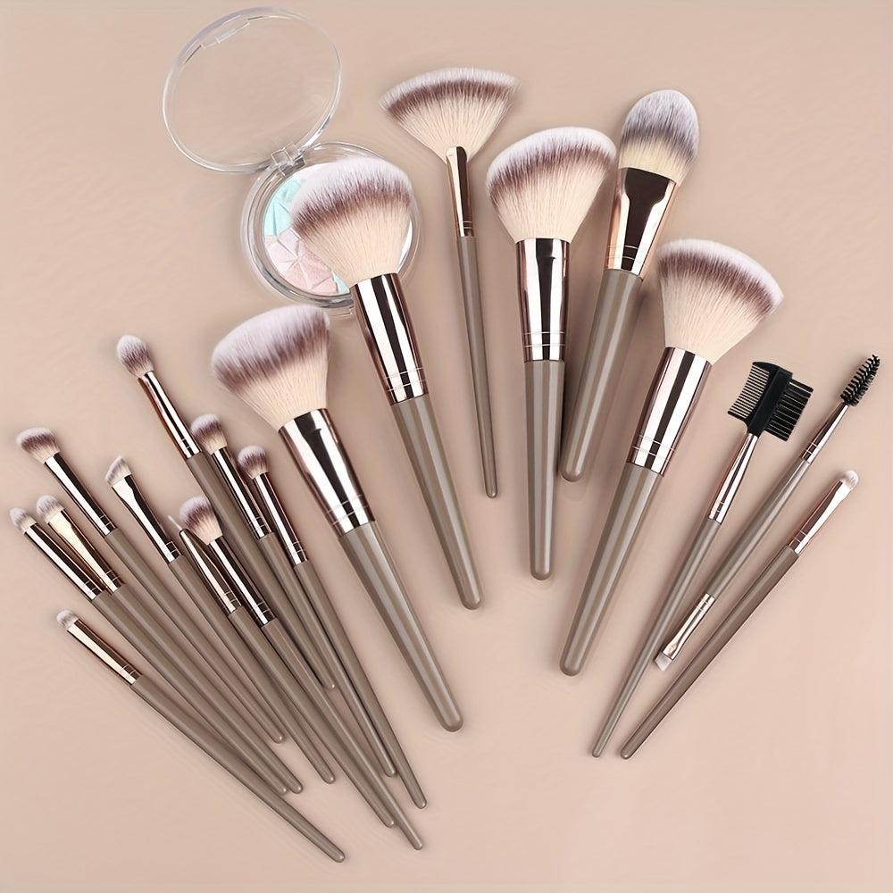 10pcs-20pcs Professional Makeup Brushes Set with Bag - Foundation, Eyelash, Eyebrow, Eyeshadow Cosmetic Makeup Tool Kit - Perfect for Christmas, Halloween, Thanksgiving Gifts