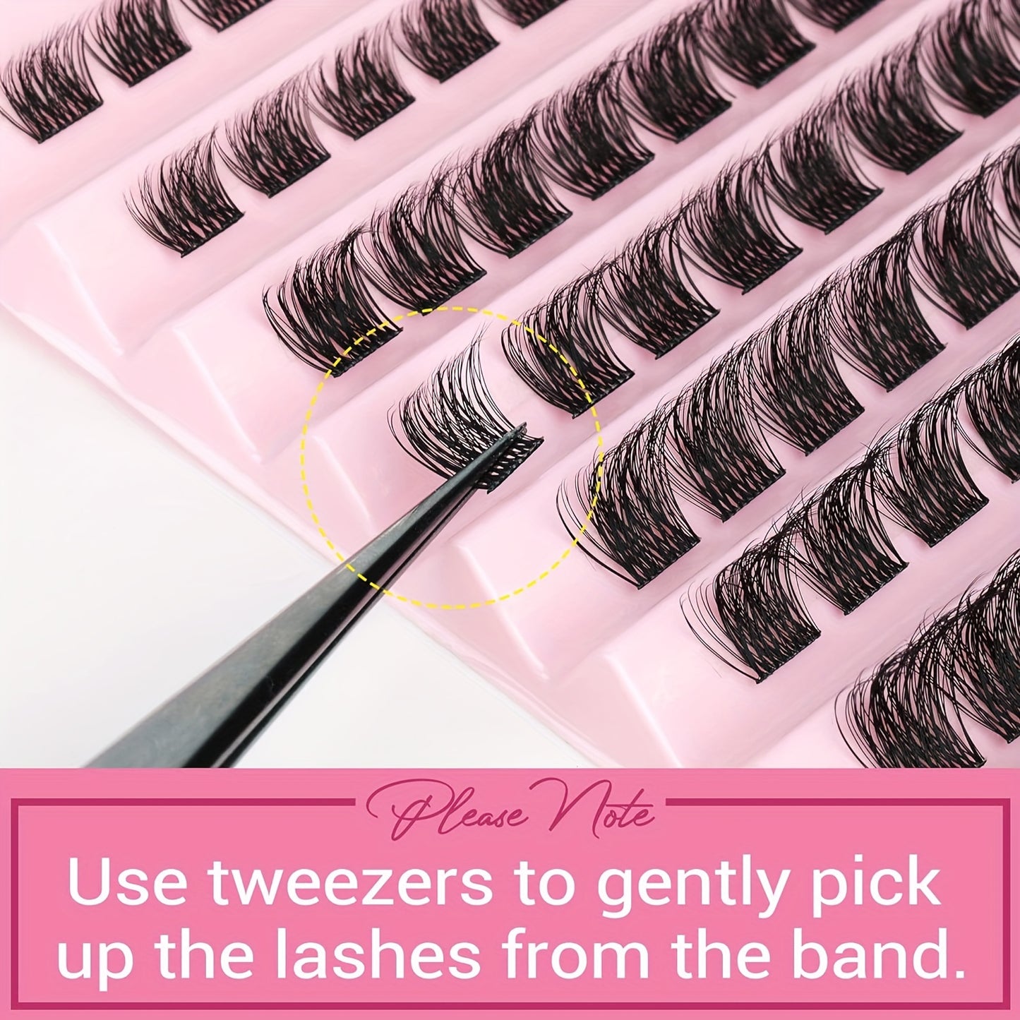 100pcs 8-16mm Wispy Individual Lash Clusters - Natural Look, D Curling, Fluffy, Ideal for DIY Salon-Quality Eyelash Extensions - Easy to Apply, Reusable, and Comfortable.