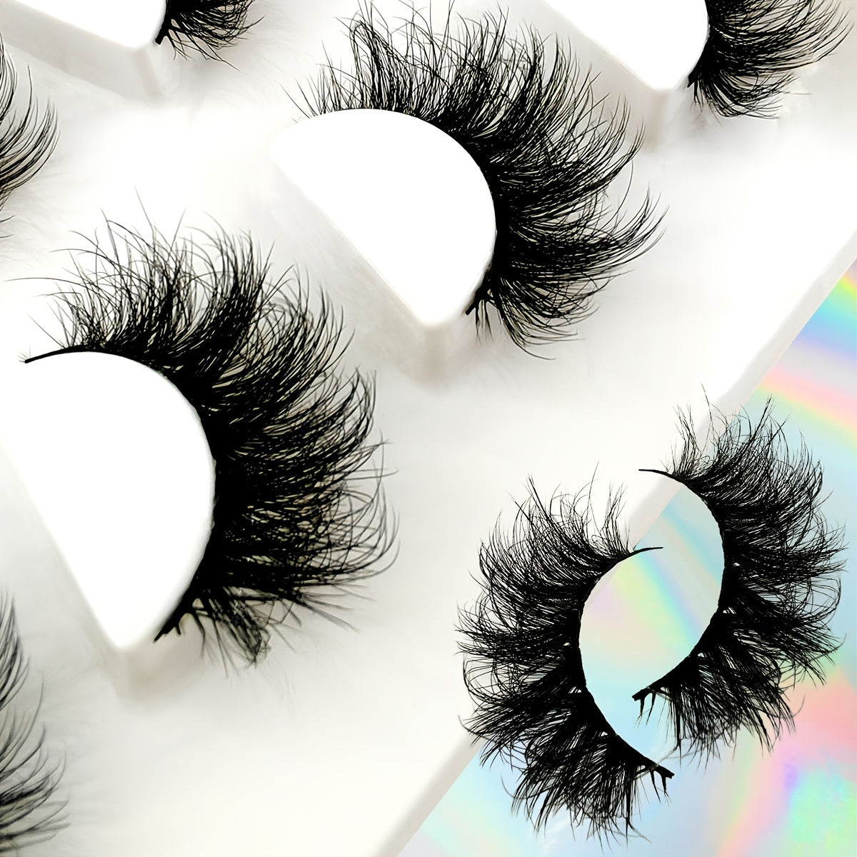 Classic Volume Eyelashes 4 Pairs of 18mm False Eyelashes – Fluffy Volume, Dramatic Faux Mink Strip Lashes