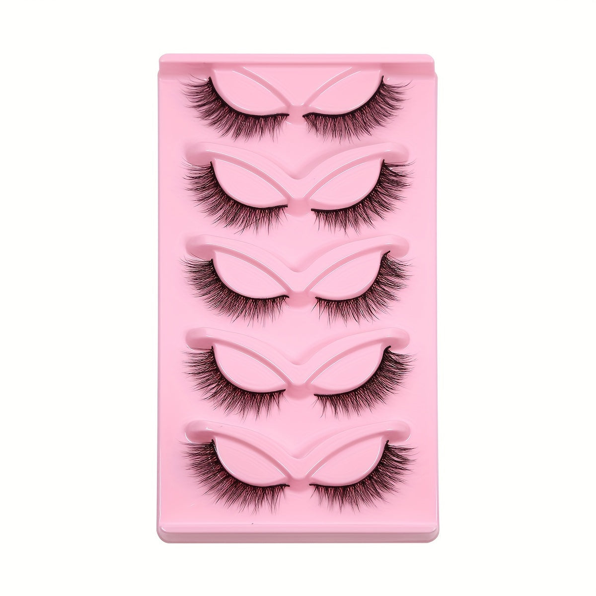 CURSAVELA C Curl 5 Pairs Handmade 3D Faux Mink Lashes - Fluffy, Soft, and Natural Look for Halloween