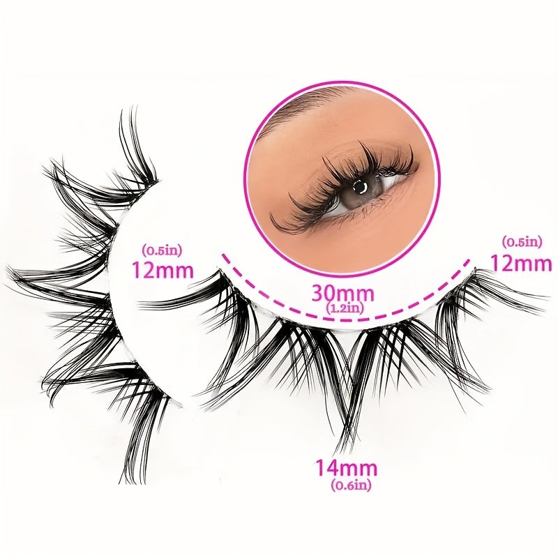 Classic Volume Eyelashes 100pcs 10 Pairs Natural Look False Eyelashes  Soft & Flexible, Reusable, Various Styles for All Eye Shapes