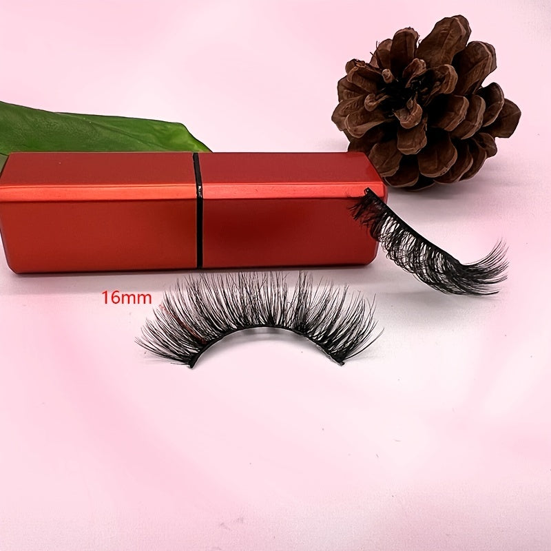 20 Pairs Reusable Faux Mink Long Eyelashes | Thick, Natural-Looking False Lashes for a Dramatic Makeup Look