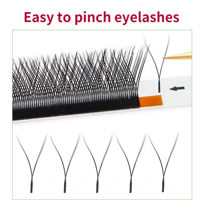 CURSAVELA YY Volume Eyelash Extensions M/L Curl Y Wire Beauty 7mm Russian Lashes Bundles - Makeup Wholesale