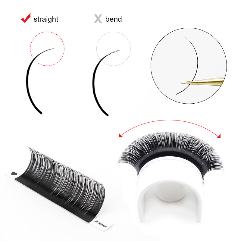 Classic Volume Eyelashes  100pcs  CURSAVELA Charming Eyes Depend on Natural Eyelashes with Depth and Dimension