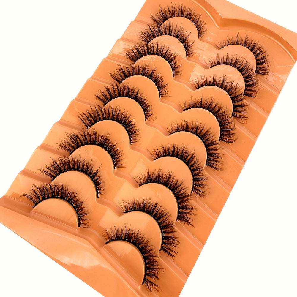 Classic Volume Eyelashes 9 Pairs Ultra-Soft Fluffy 3D Faux Mink False Lashes - Luxurious Handcrafted Dramatic Volume - Natural Blend for Daily to Glam Looks