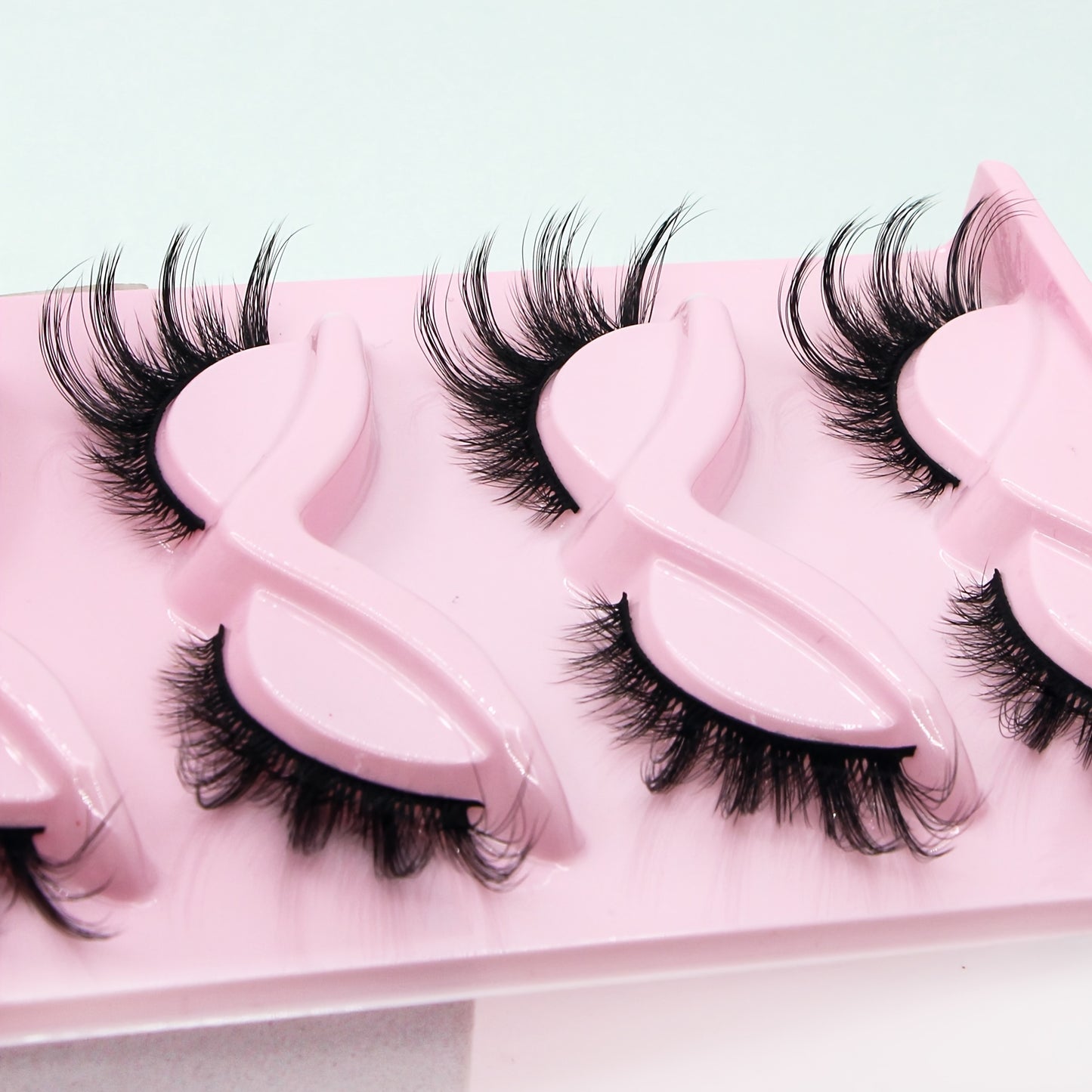 3D Fluffy Fox Eye False Eyelashes - Natural Look, Faux Mink, Lightweight & Reusable, Dramatic Volume