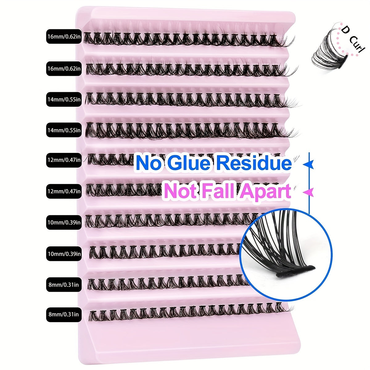 Individual Cluster DIY lashes 200-Pcs Wispy Eyelash Extension Kit | Natural to Cosplay Styles | Easy DIY & Reusable