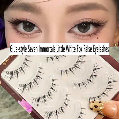 Seven Immortals Little White Fox | Natural Comic - style Fox - inspired Simulation Photogenic False Eyelashes