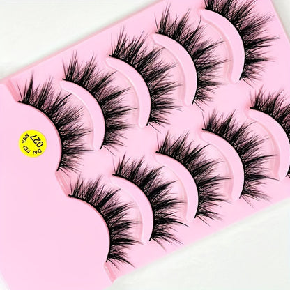 5 Pairs of Extra Long Crossed Big Devil False Eyelashes - Enchanting Voluminous Comic Stage Makeup Lashes with No Fragrance