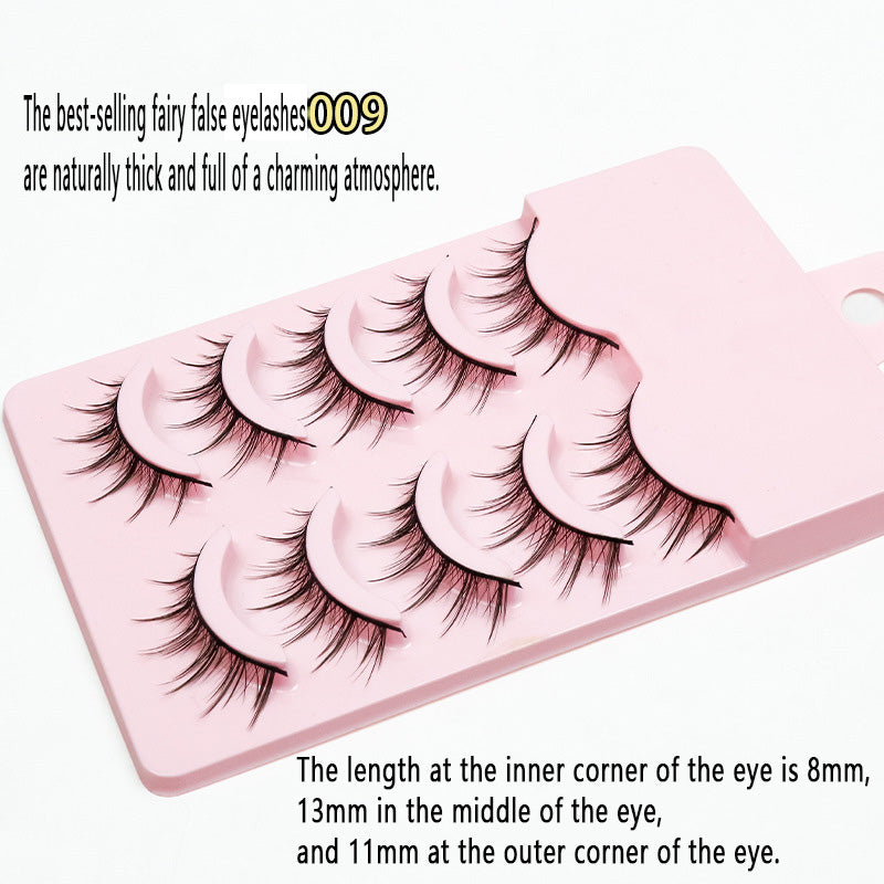 wholesale 100pcs Barbie Comic-inspired Little Devil False Eyelashes with Natural Cotton Thread Stems, Fairy Lashes in Natural &amp; Thick Styles