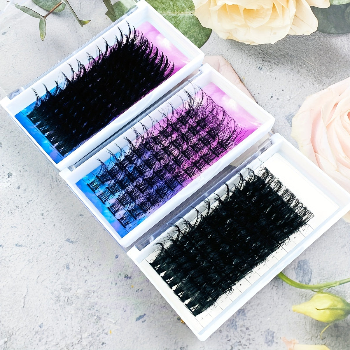 Individual DIY lashes 25mm Reusable Super Long Cluster Lashes-Segmented Pre-Cut Lashes for Professional Results