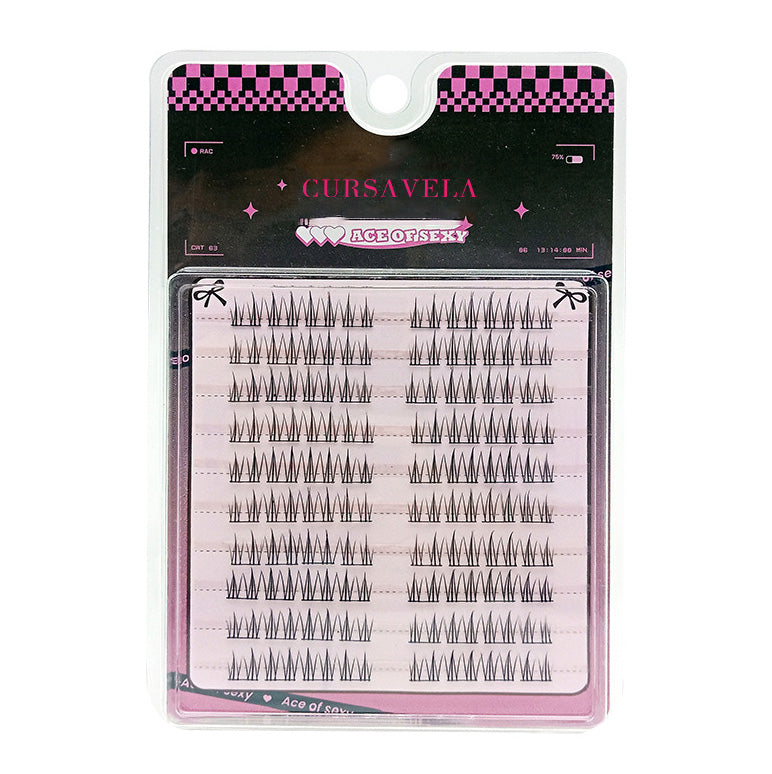 100 pcs Newbies' Must-Have! Ten-Row Double-Tip Small Flame False Eyelashes, Create a Natural Mother-Given Look