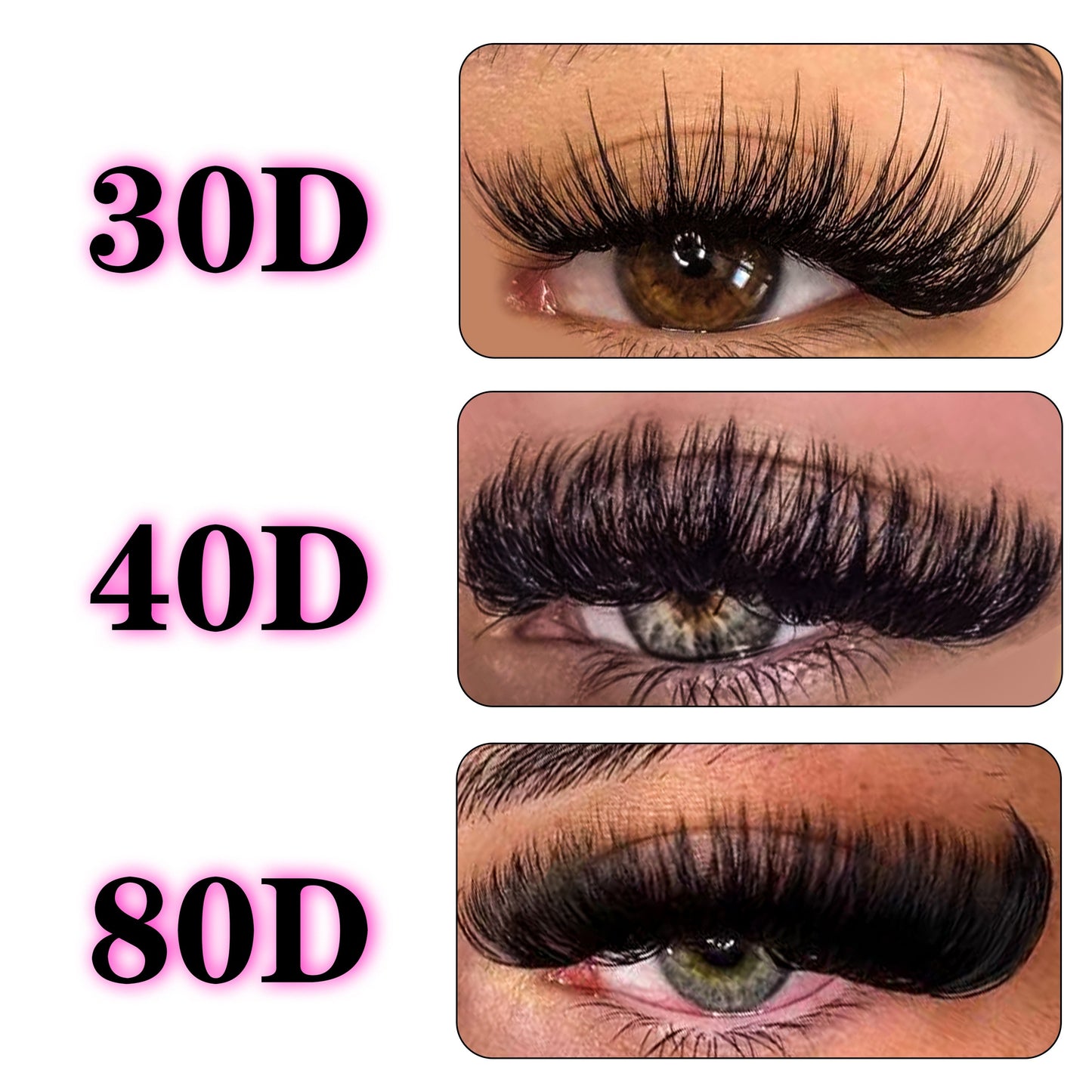 200 Pieces of 0.05mm Thickness 3D Russian Volume D Curl False Eyelash Extensions - Mixed Length (8-16mm), Beginner Friendly, Reusable, and Long-Lasting.