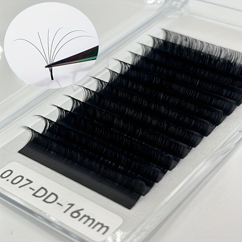 W Pre-Made Eyelashes 8mm-18mm Reusable Mink Lashes, Volume & Volume+ Lashes, 10-18mm, Handmade Lash Extensions for Salon Use,Comfortable.