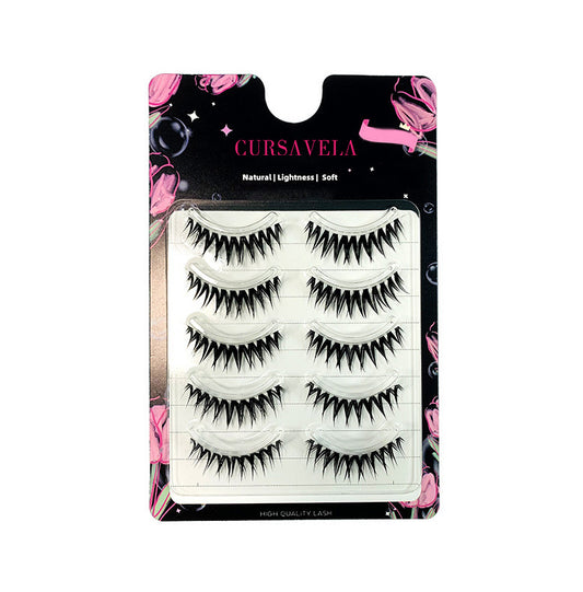 Individual DIY lashes Comic-Style Wet 08 Lashes | One-Piece, Dense & Easy for Barbie Glow
