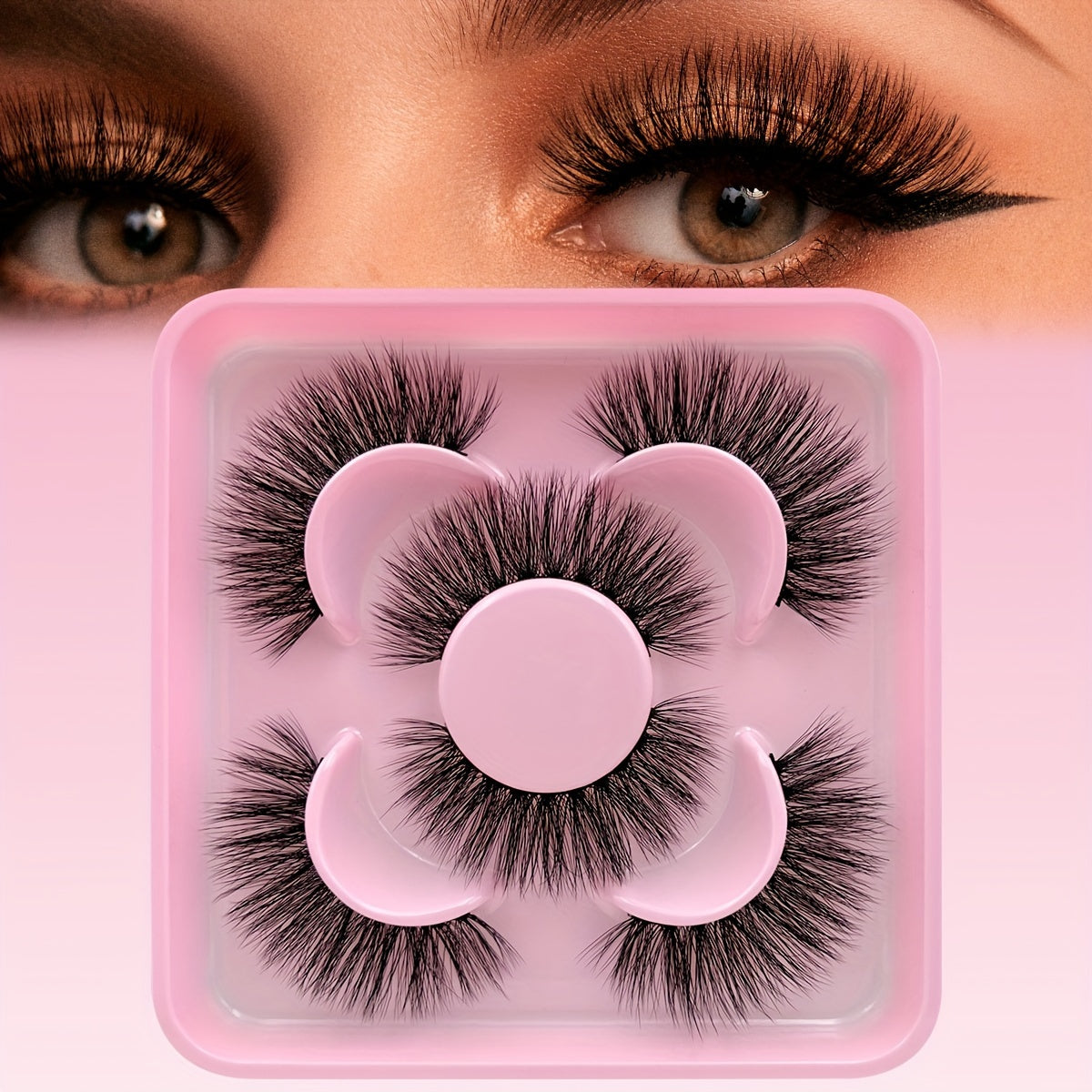 Russian Volume False Eyelashes | 3/9/15 Pairs | Fluffy & Thick C-Curl for Parties & Everyday Glam | Beginner-Friendly