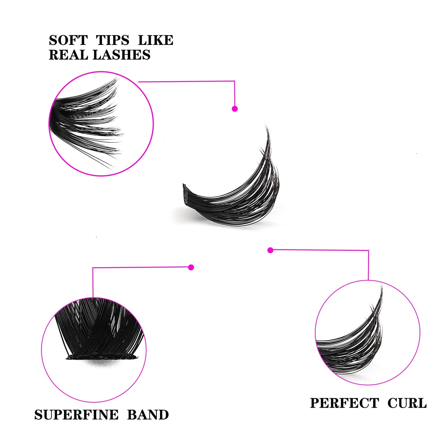 200 Pieces of 0.05mm Thickness 3D Russian Volume D Curl False Eyelash Extensions - Mixed Length (8-16mm), Beginner Friendly, Reusable, and Long-Lasting.