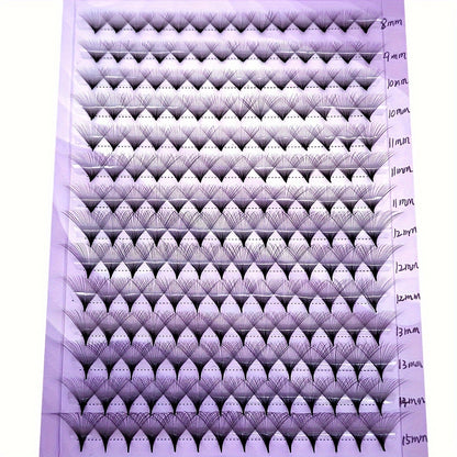 168pcs Premade Big-Fans Eyelash Extensions - 0.05mm, C/D/DD Curl, 8-15mm Length, Pointed Base, Handmade, Easy to Apply, Long-Lasting.