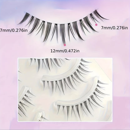 New Arrival 5 Pairs Luxurious 3D Faux Mink Lashes with Strong Hold Glue - Natural, Fluffy, Reusable, Lightweight, Comfortable for Dramatic Eyes