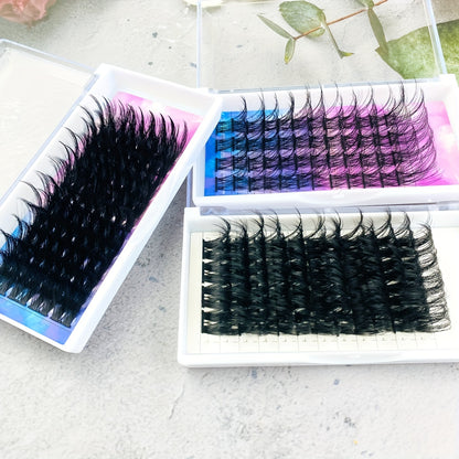 Individual DIY lashes 25mm Reusable Super Long Cluster Lashes-Segmented Pre-Cut Lashes for Professional Results