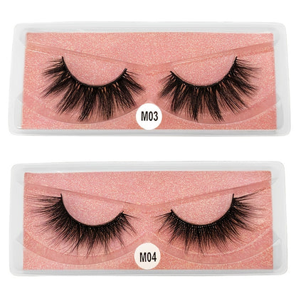 20 Pairs 3D Faux Mink Lashes - Fluffy, Soft, & Reusable with Stylish Storage Box, Ideal Valentine’s & Birthday Gift