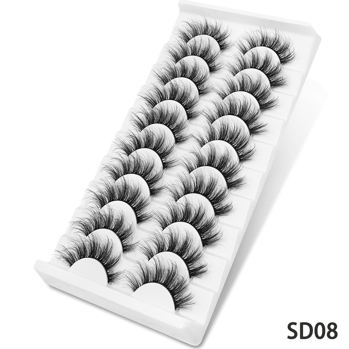 10 Pairs of 6D Faux Mink Lashes – Natural, Fluffy, Dramatic, Reusable Eyelashes for Everyday Wear – Lightweight & Comfortable