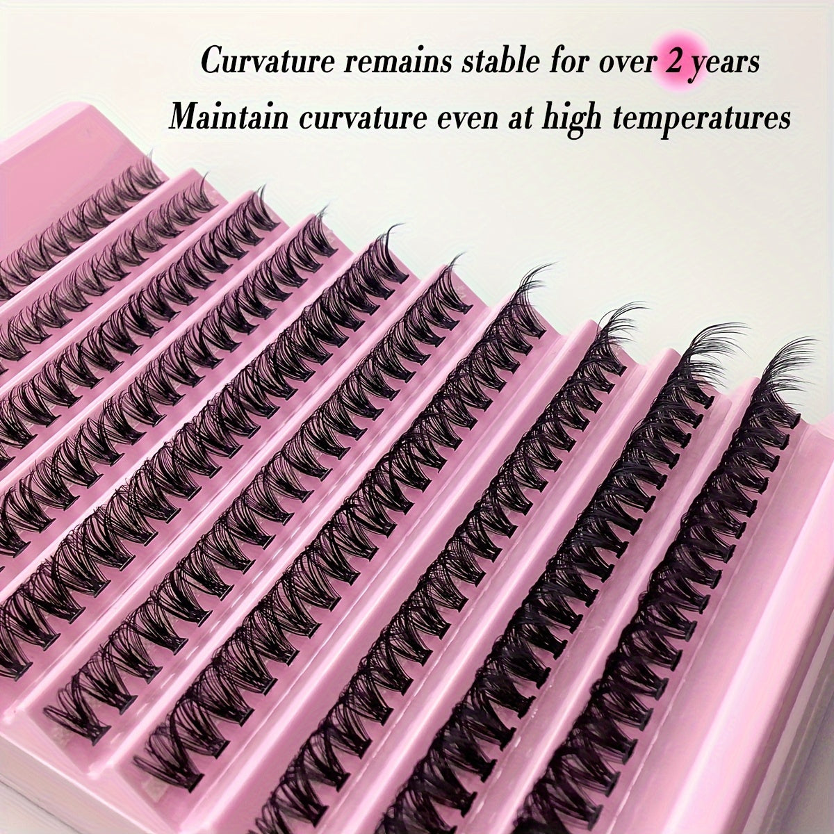 CURSAVELA Individual DIY lashes Thick Curling Cluster Lashes - Natural Soft 40D Individual Lashes (8-16mm) Mixed 0.07mm C/D, Lightweight, Waterproof, Long Lasting, DIY Self Grafting, 3D Effect Manga Lashes for Daily Wear