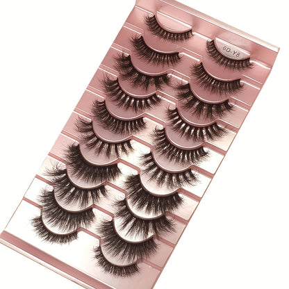 Classic Volume Eyelashes 10 Pairs Mixed Styles 3D Mink False Eyelashes Set, Handmade Wispy Fluffy Long Lashes, Delicate Eye Makeup Tools, Reusable Fake Eyelashes