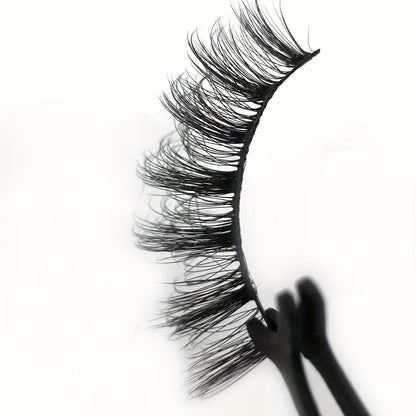 5 Pairs of D-Curve Russian Volume Dramatic Eyelashes - Long-Lasting, Lightweight, Reusable, and Cruelty-Free for Professional Makeup and Everyday Glamour