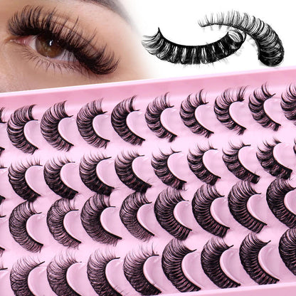 20 Pairs Russian Eyelash Extension Clusters – High-Quality False Eyelashes for Dramatic Lash Looks