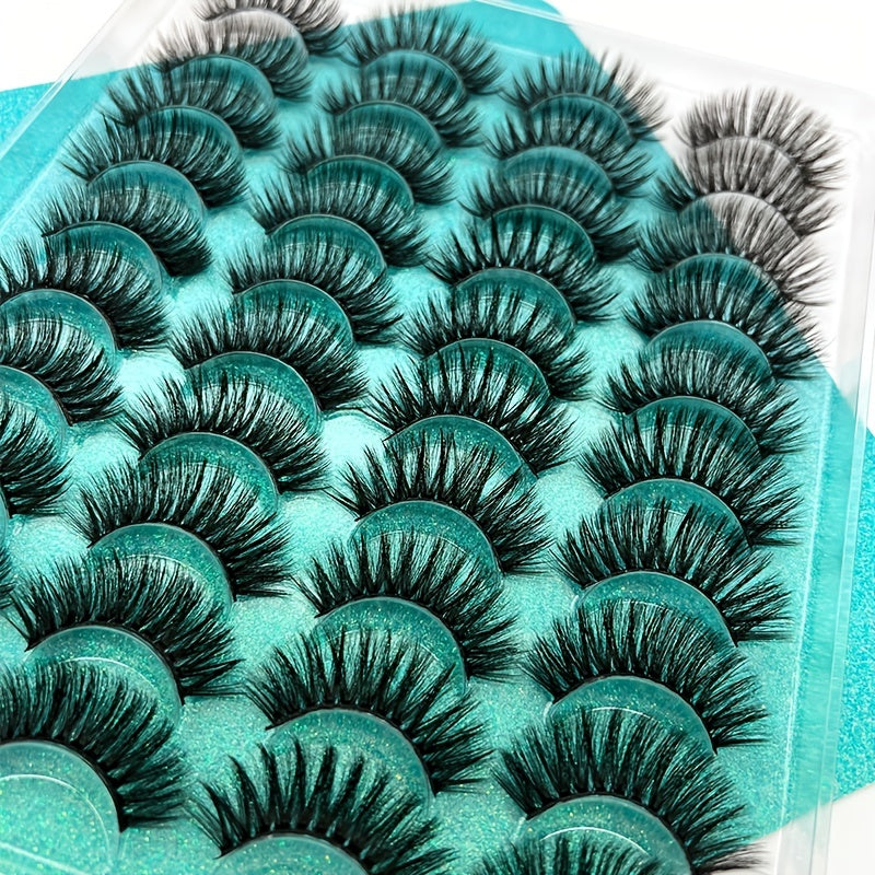 3D Curl Lashes - Long Dramatic Effect, Lightweight and Reusable, Perfect for a Glamorous Eye Look