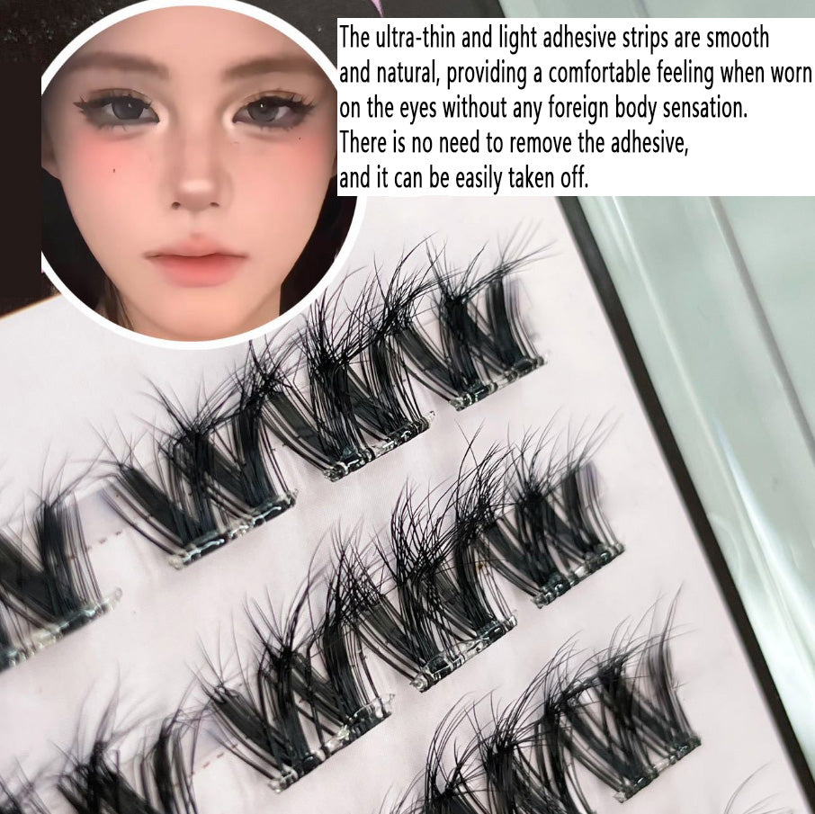 A Must - buy! 100 - piece Pack of 3D Big Flower Roll Glue - free False Eyelashes, Allowing Lazy People to Easily Stand out in Beauty