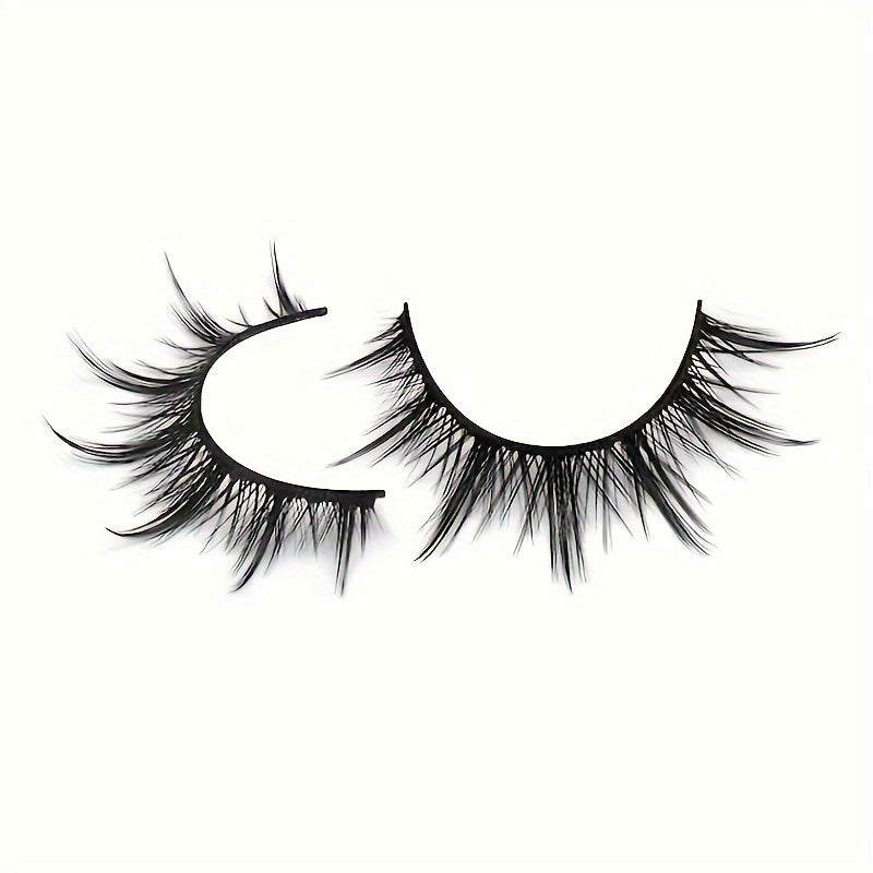 3D Volume Wispy Fluffy Manga Lashes - Natural Look Anime & Cosplay Eyelashes, Korean & Japanese Style Individual Clusters.