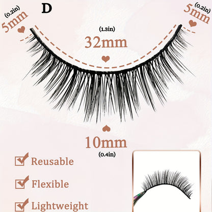 100pcs 10 Pairs of False Eyelashes - Natural, Fluffy, and Perfectly Matched for Lashes Makeup, Premium Faux Mink Eyelashes.