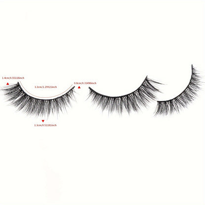 CURSAVELA C Curl 5 Pairs Handmade 3D Faux Mink Lashes - Fluffy, Soft, and Natural Look for Halloween