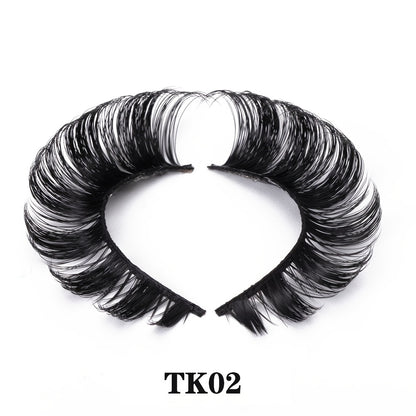 Classic Volume Eyelashes 10 Pairs Russian Strip Lashes Fluffy Faux Mink Lashes 3D False Eyelashes Dramatic Volume Curling Eyelashes Makeup