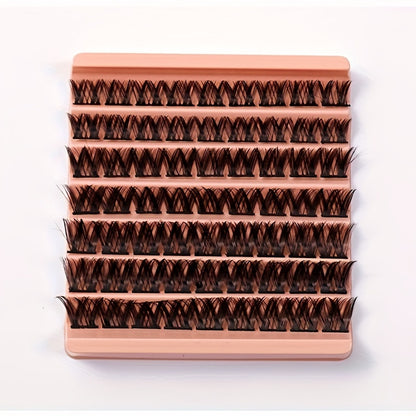 Individual DIY lashes  7 Rows Lash Clusters DIY Eyelash Extensions – Natural Curl, Long Individual Lashes, Mixed Tray Clusters, Volume & Wispy Lashes for DIY At-Home Extensions.