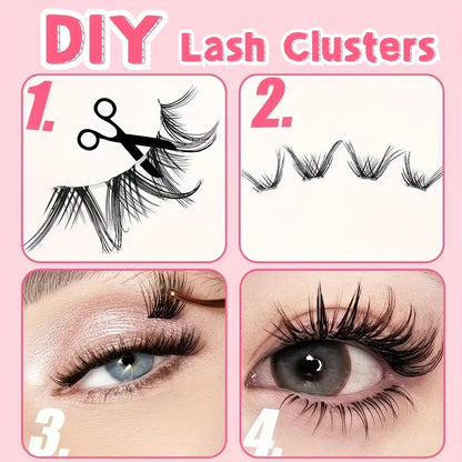 Classic Volume Eyelashes 100pcs 10 Pairs Natural Look False Eyelashes  Soft & Flexible, Reusable, Various Styles for All Eye Shapes