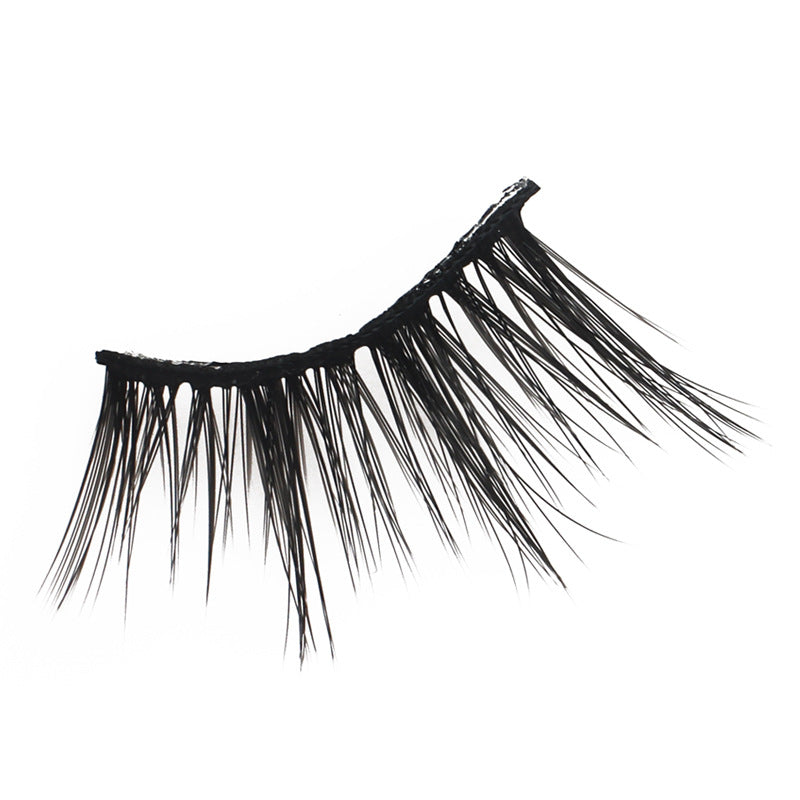 100pcs Wholesale Cat Eye Style One-piece Long Black Stem Half False Eyelashes