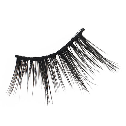 100pcs Wholesale Cat Eye Style One-piece Long Black Stem Half False Eyelashes