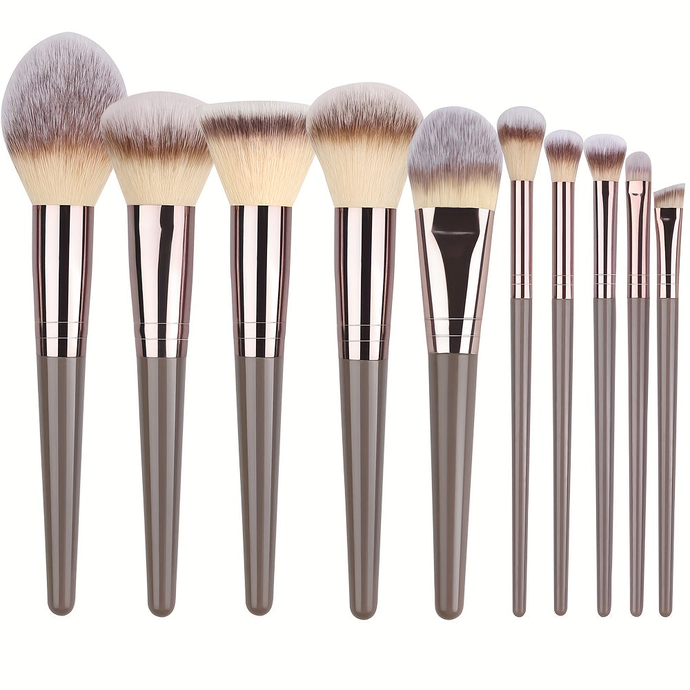 10pcs-20pcs Professional Makeup Brushes Set with Bag - Foundation, Eyelash, Eyebrow, Eyeshadow Cosmetic Makeup Tool Kit - Perfect for Christmas, Halloween, Thanksgiving Gifts